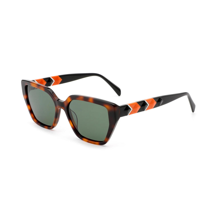 Colorblock Square Sunglasses