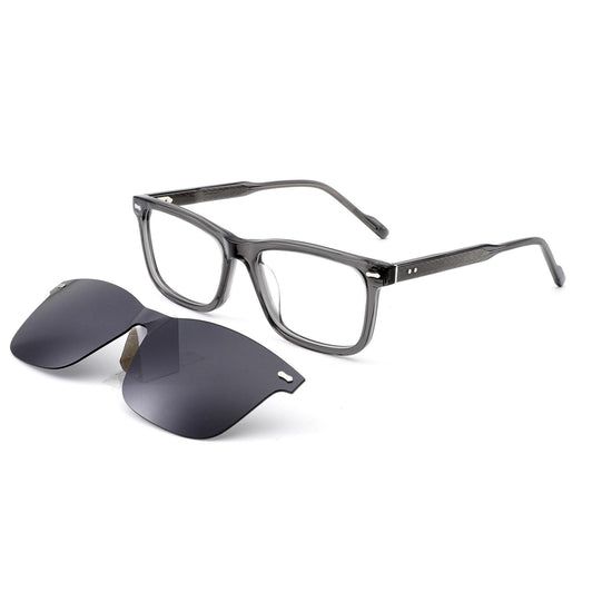 RTA3801 Magnetic Clip On Square Acetate Frame Glasses