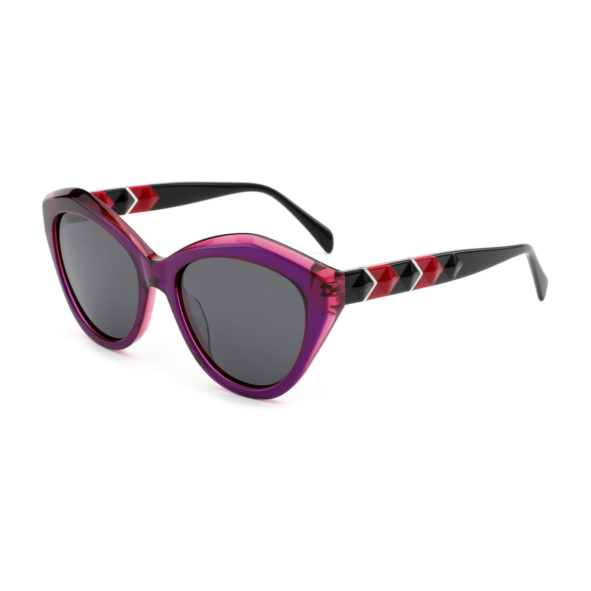 Colorblock Cat-Eye Sunglasses