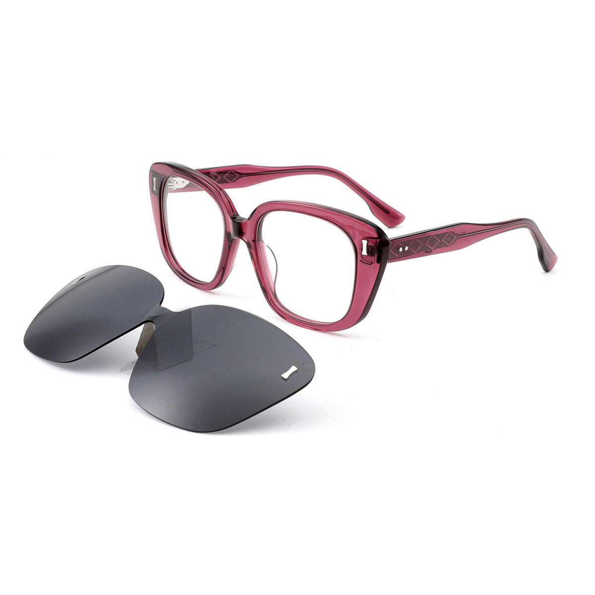 RTA3810 Versatile glasses with snap on sunglasses cover