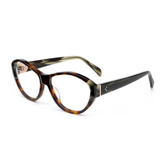 Stylish Cat-Eye Glasses in Black and Tortoiseshell